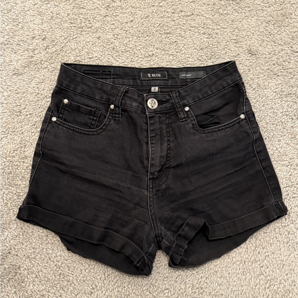 STS Blue High Waist Black Shorts